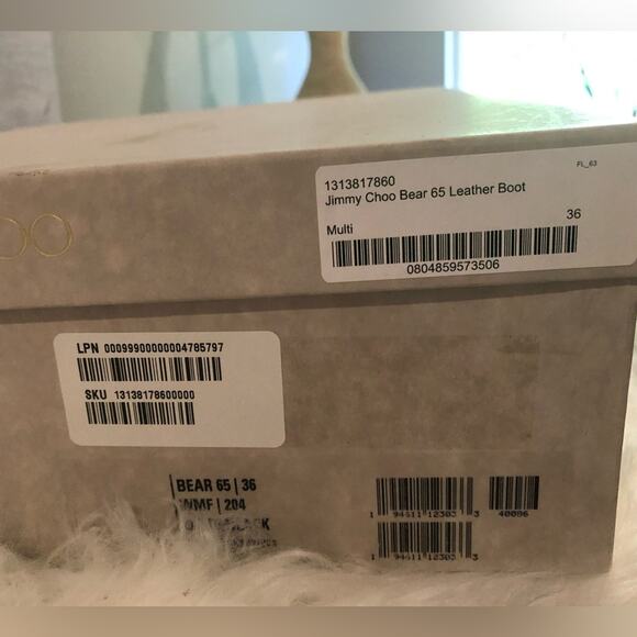 NEW Jimmy Choo Leather Suede Studded Timeless Two-Tone Crystal Bear 65 Bootie … - Picture 13 of 16